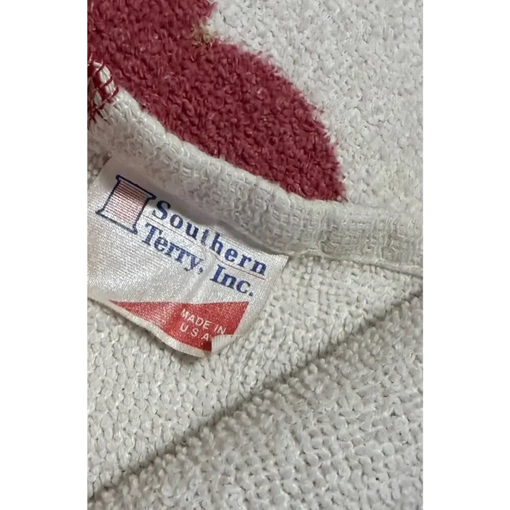 Vintage 1980s Winston Cigarette Promotional Terry Cloth Bath Towel Beach Retro
